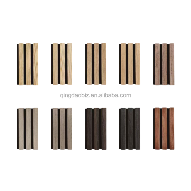 BIZ Black Acoustic Wood Wall Panel Modern Wood Slated Panels Wood Panel Wall Acoustic