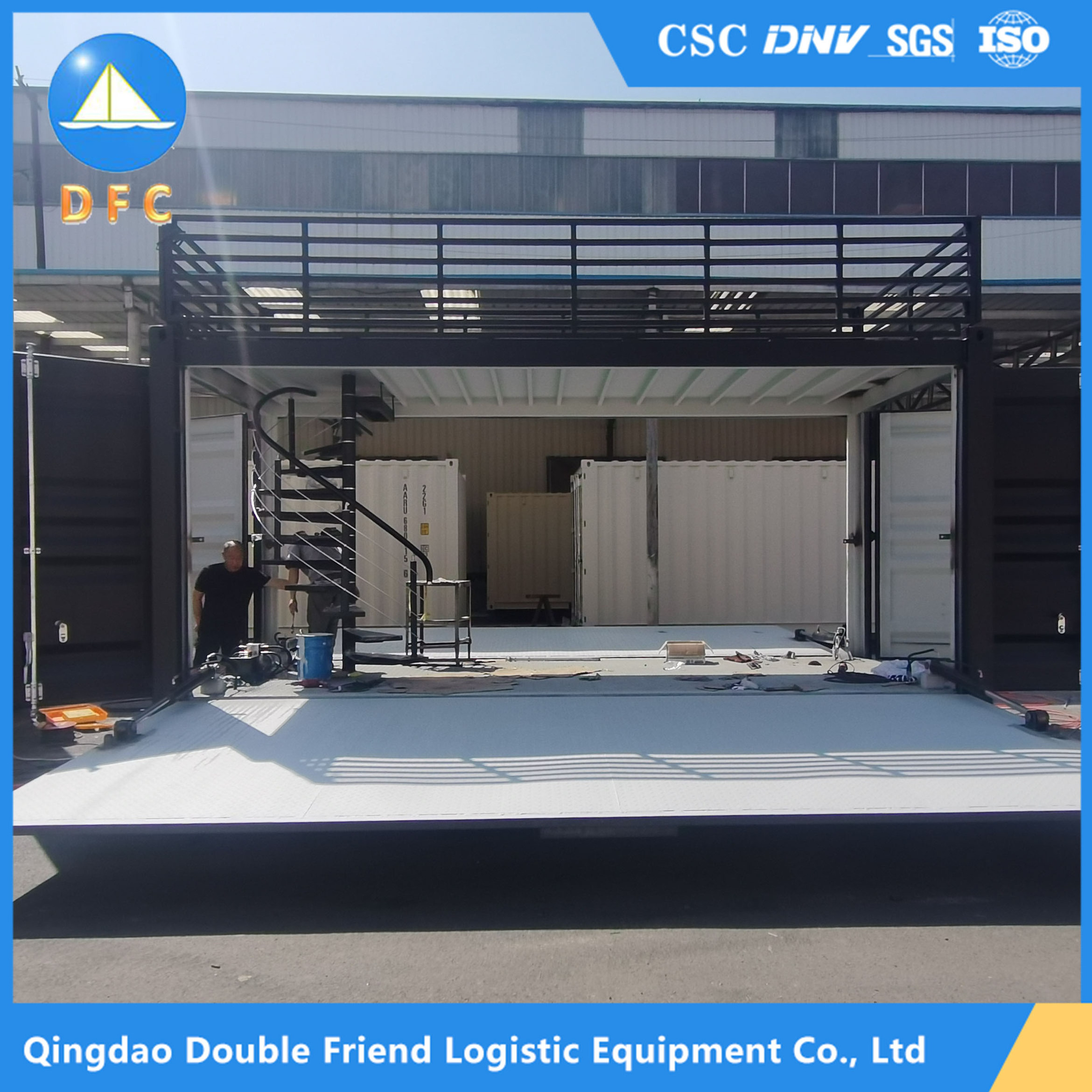 Professional Manufacturer Heavy-Duty Steel Shipping Container Steel Structure Hydraulic Opening Container