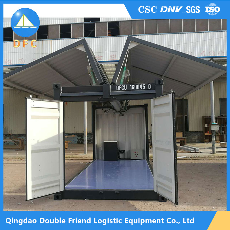 Professional Manufacturer Heavy-Duty Steel Shipping Container Steel Structure Hydraulic Opening Container