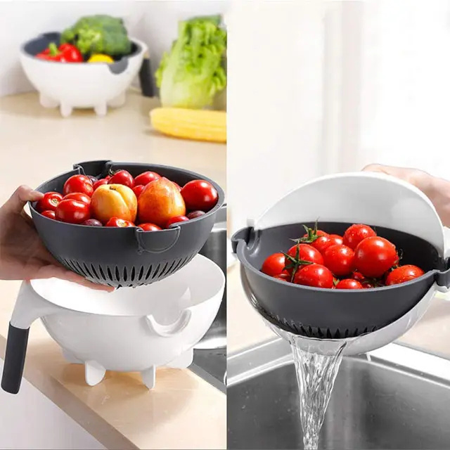 Multifunctional Manual Vegetable Cutter Slicer 9 in 1 Vegetable Fruits Cutter