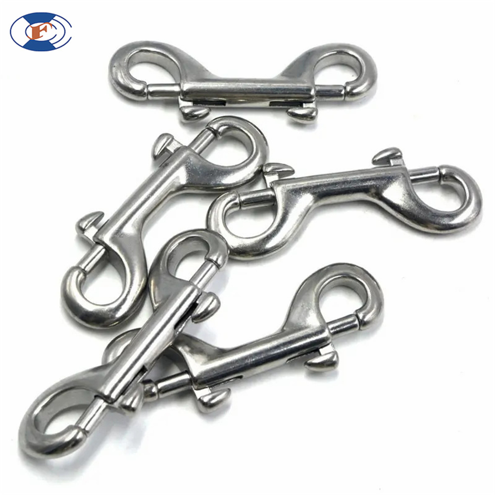 HF custom double end bolt snap hooks stainless steel 316 snap hook with screw lock