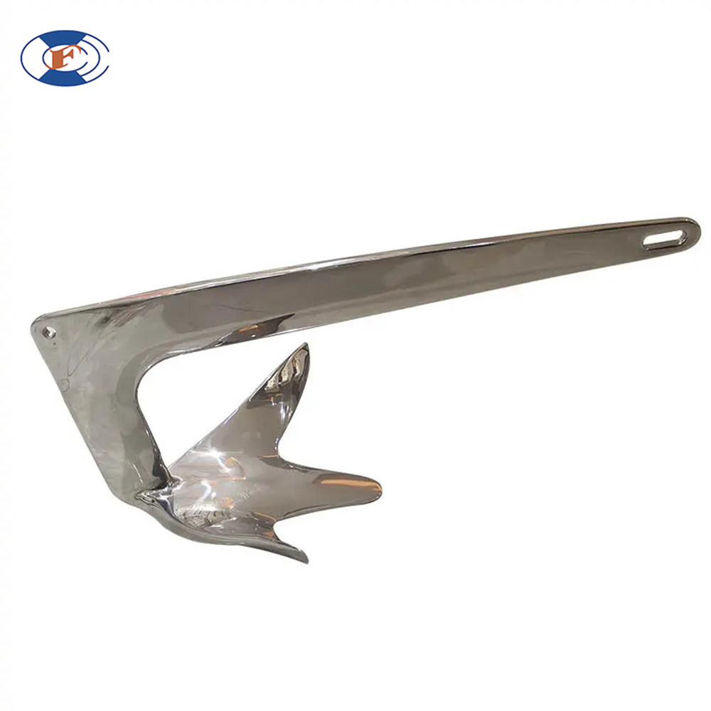 HF marine hardware bruce anchor for boats 40kgs stainless steel bruce anchor