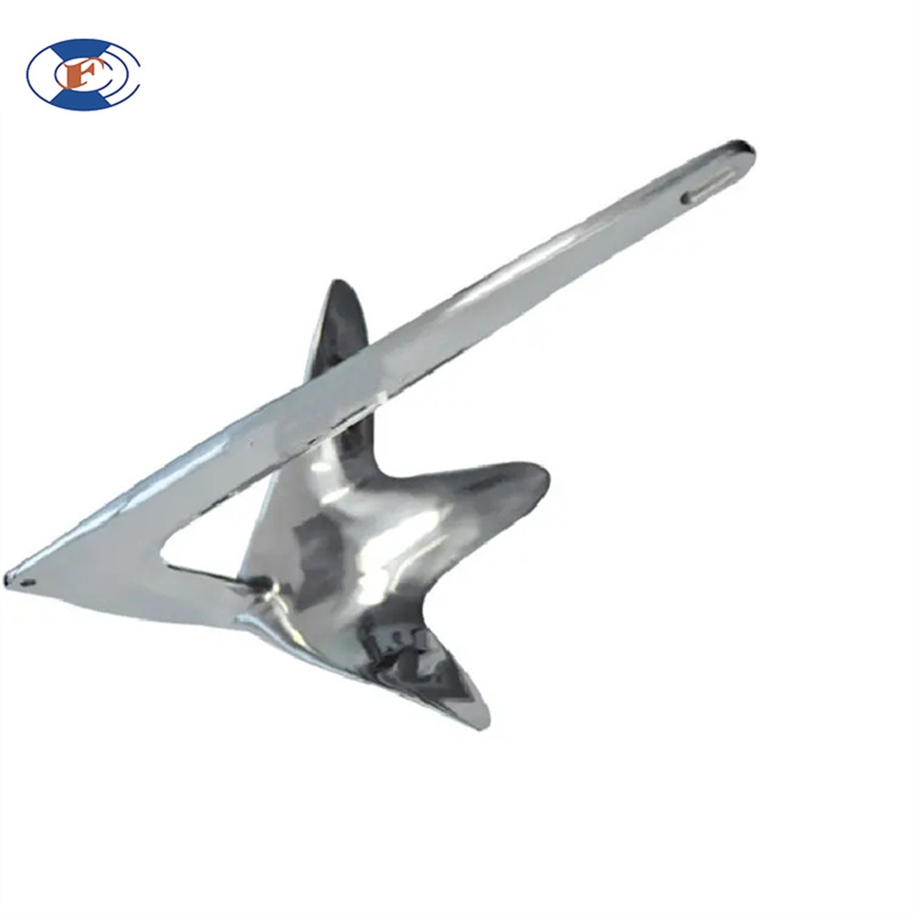 HF marine hardware bruce anchor for boats 40kgs stainless steel bruce anchor