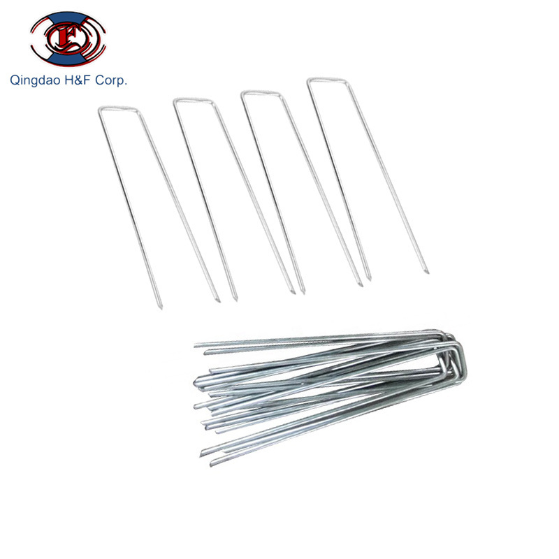 Wholesale Galvanized Landscape Staples U Type Pin Nail Wire Steel Pegs Sod Staples for Garden