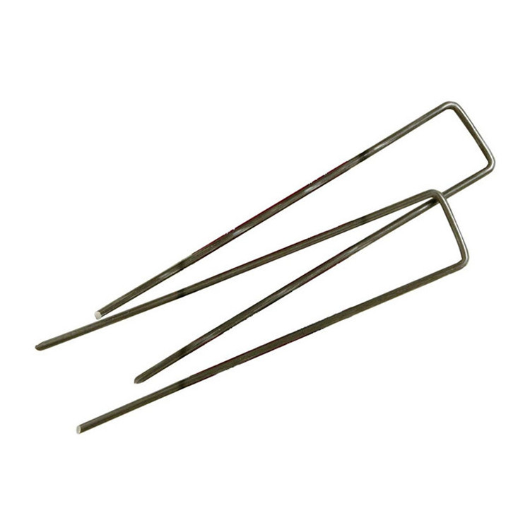 Galvanized Sod Staples Heavy Duty U Shaped Garden Securing Pegs Ground Stakes Nails Spikes For Artificial Grass Landscape