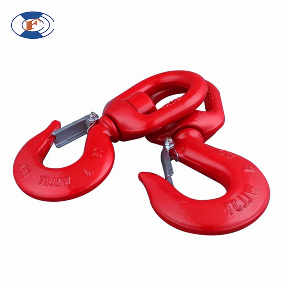 HF Grade 80 Swivel Hook w Safety Latch Lifting Sling Slip Rigging heavy lifting swivel hook