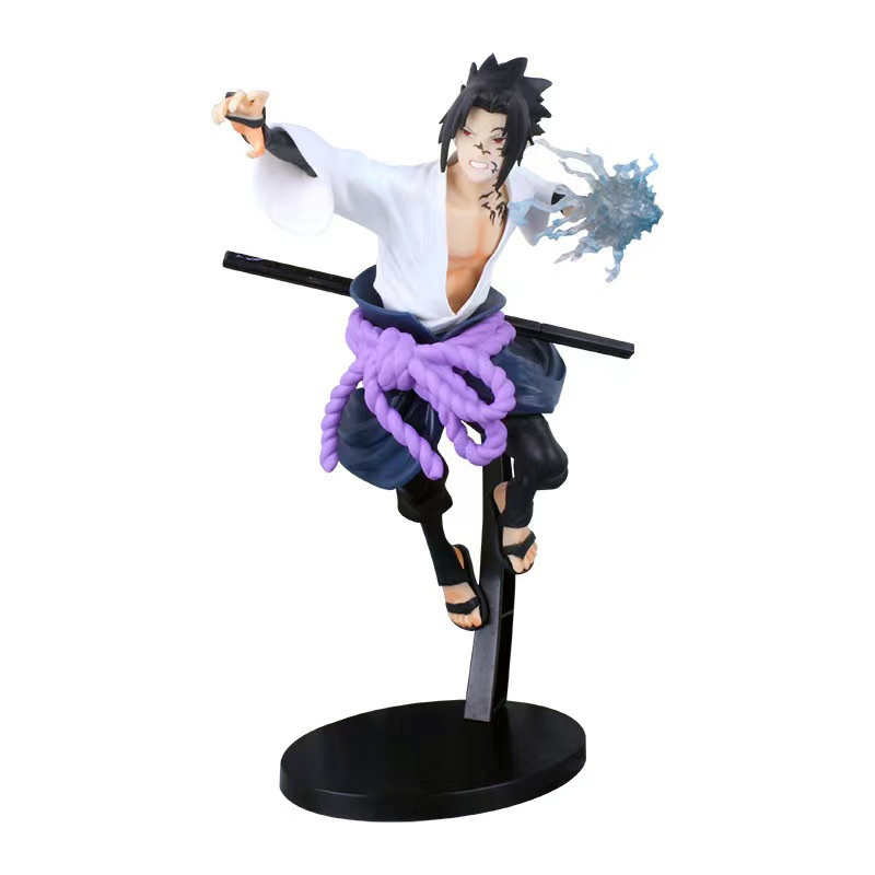 Wholesale 26CM Cosplay Character Pvc Sasuke Anime Action figure toys