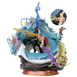 GK One Pieces Figure Three Dragons Zoro Character Resin Collection Model Zoro Anime Figure Model