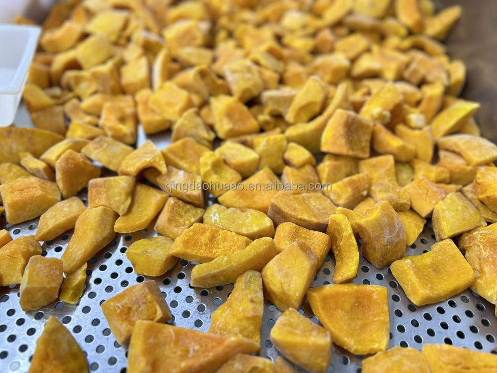 Frozen Vegetables IQF Frozen Pumpkin chunks and Pumpkin Dice