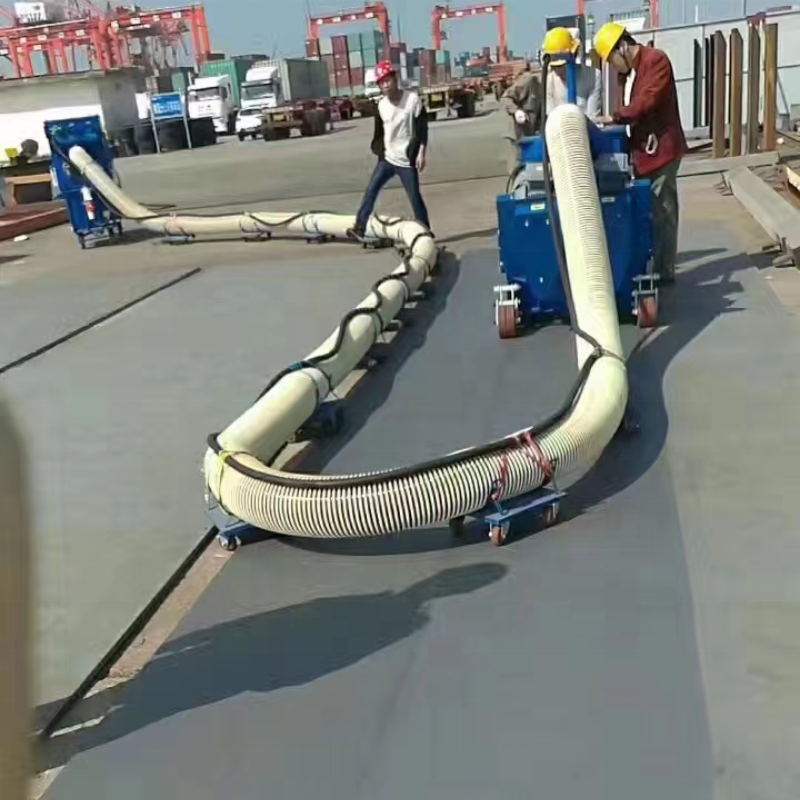 Ship Deck Rust Removal Horizontal Mobile Shot Blasting Machine