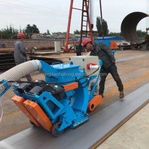 Ship Deck Rust Removal Horizontal Mobile Shot Blasting Machine