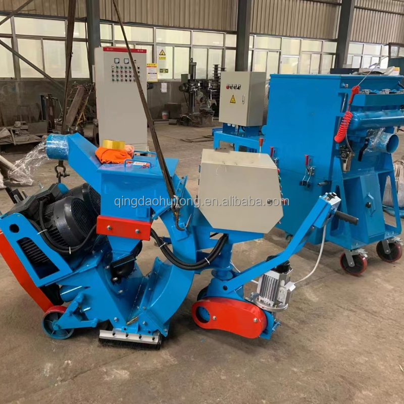 Ship Deck Rust Removal Horizontal Mobile Shot Blasting Machine