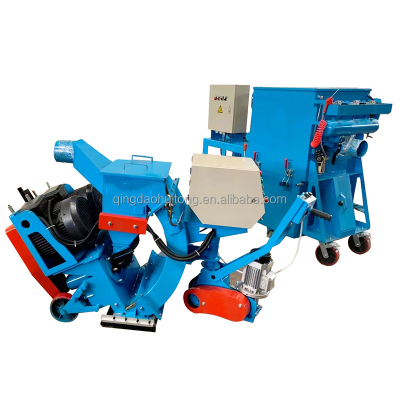 Ship Deck Rust Removal Horizontal Mobile Shot Blasting Machine