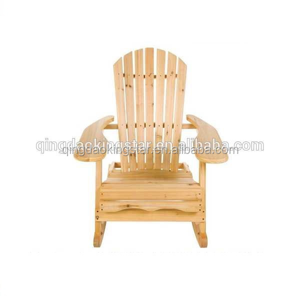 rocking wood adirondack chair