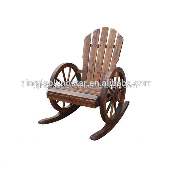 rocking wood adirondack chair