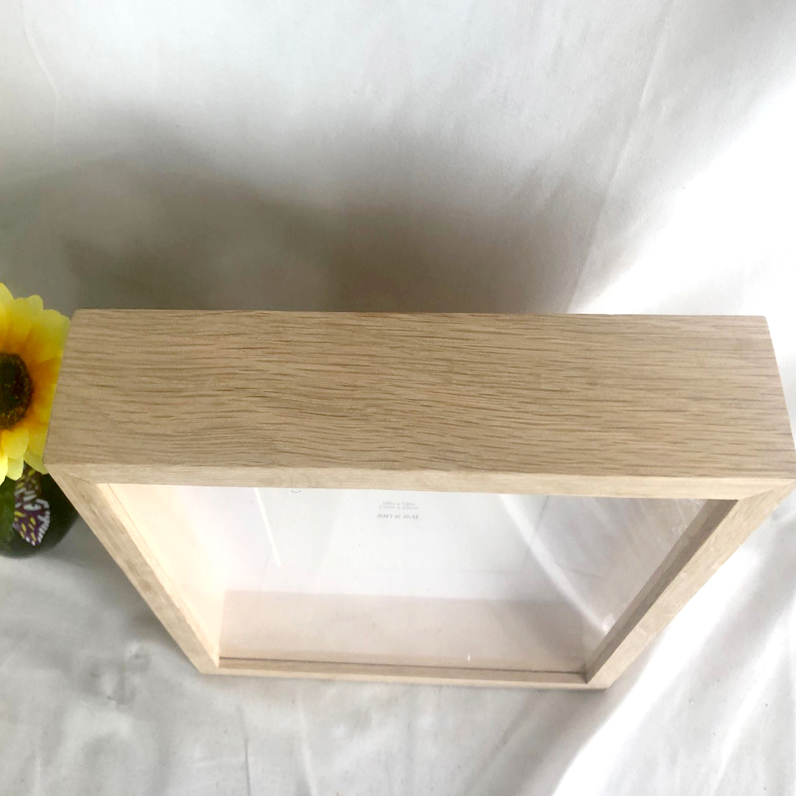 Wholesale Custom Simple Oak Shadow Box With Depth Of 1.5CM Picture Frame For Home Decor