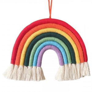 New design home kids decor rainbow decoration handmade rainbow hanging wall decor