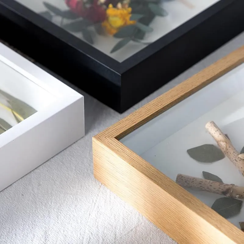 Factory Wholesale Custom Wooden Photo Frame Poster Photo Frame Wooden Photo Frame A4 Shadow Box