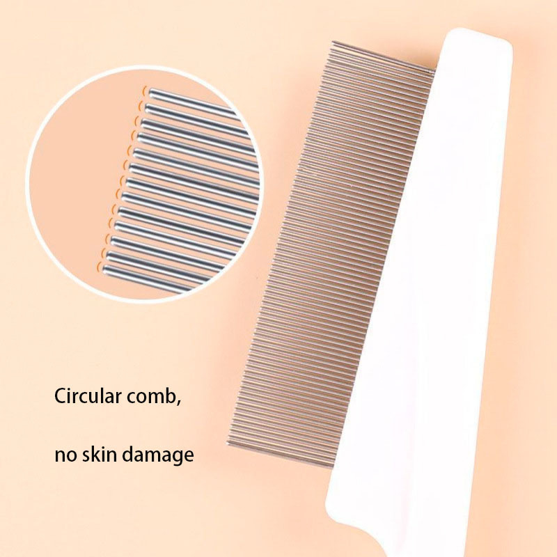 Pet Flea Tick Remover Dog Cat MultiColor Stainless Steel Comfort Hair Grooming Comb Protect Flea Lice Removal Hair Cleaner Comb