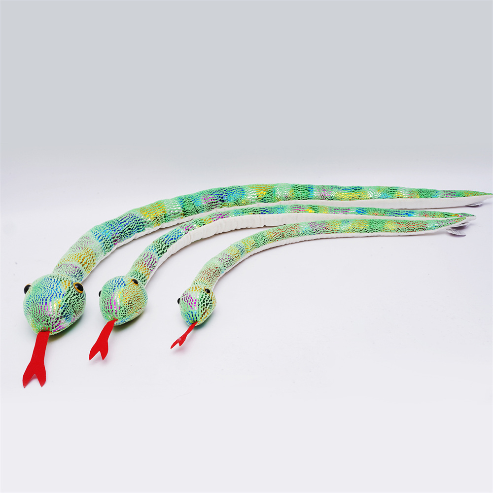 New Fabric Factory custom plush toy snake High quality plush snake 2025 decorative toy gift