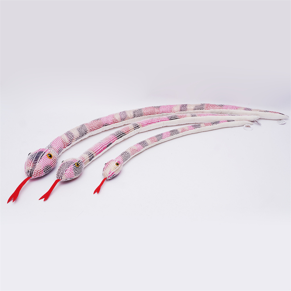 New Fabric Factory custom plush toy snake High quality plush snake 2025 decorative toy gift