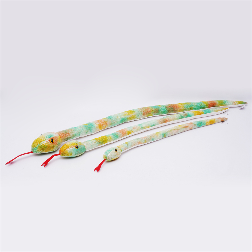 New Fabric Factory custom plush toy snake High quality plush snake 2025 decorative toy gift