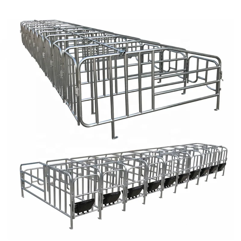 Hot selling Gestation Cage For Pregnant Pig Pig Solid Rod Farrowing Crate Stall