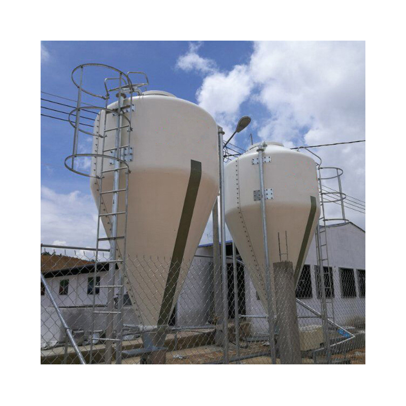 Factory supply Chicken Feed Silo For Sale Fiberglass Bin Feed Silo Poultry Farm Feed Storage Silo