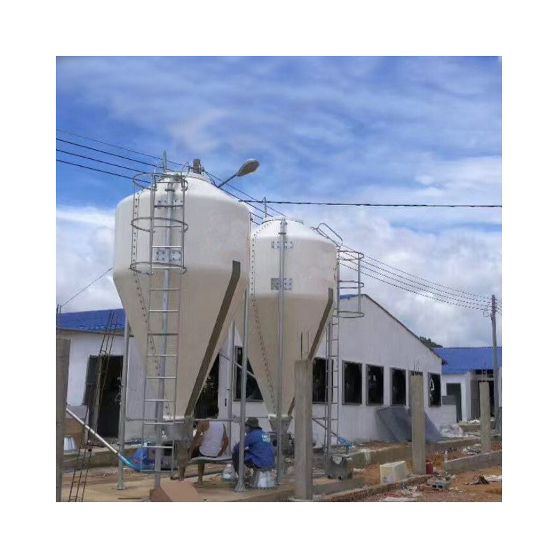 Factory supply Chicken Feed Silo For Sale Fiberglass Bin Feed Silo Poultry Farm Feed Storage Silo