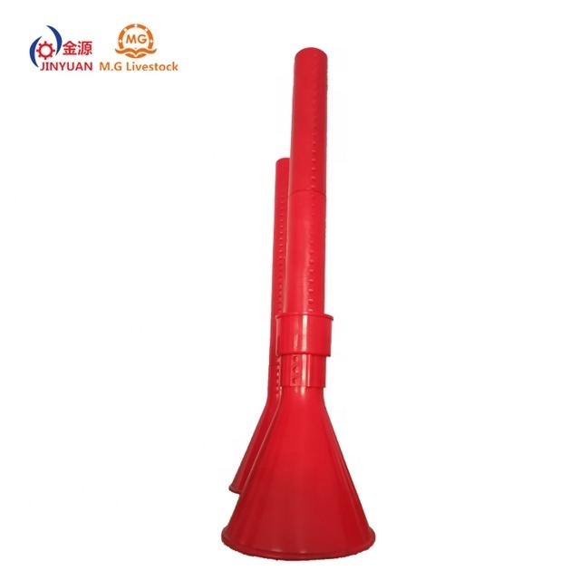 Factory pig farm adjustable customized plastic down funnel for pig feeding