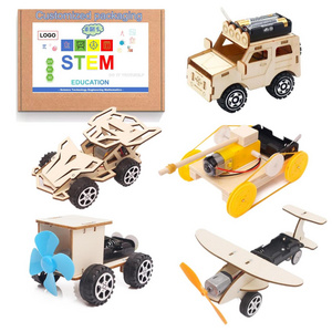 MI  DIY 3D Puzzle Jeep Wind Car Racing Car Science Engineering Toys Stem Toys Science Kit For Kids Educational Kids Electric Car