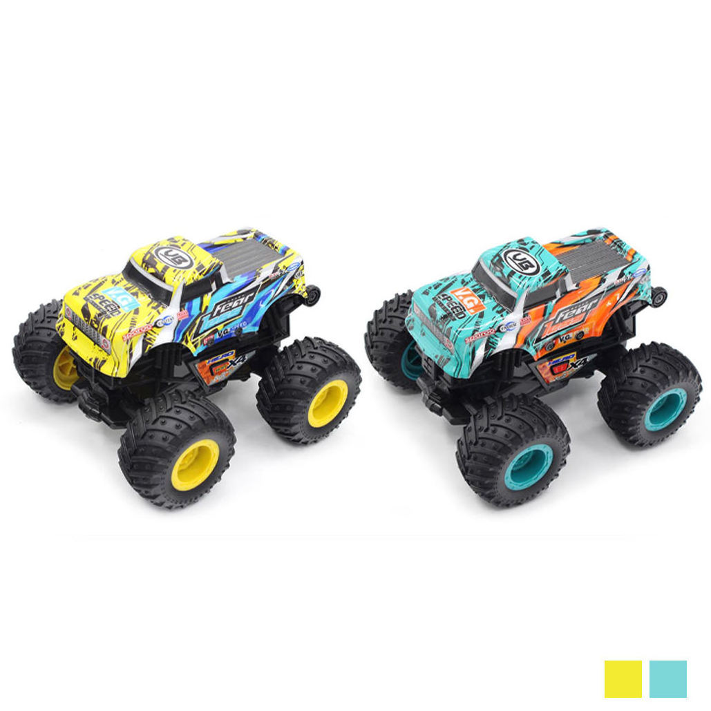 Popular Kids Cars Toys Monster Truck Inertia Car Toys off Road Cool Friction Power Vehicle with Light and Music