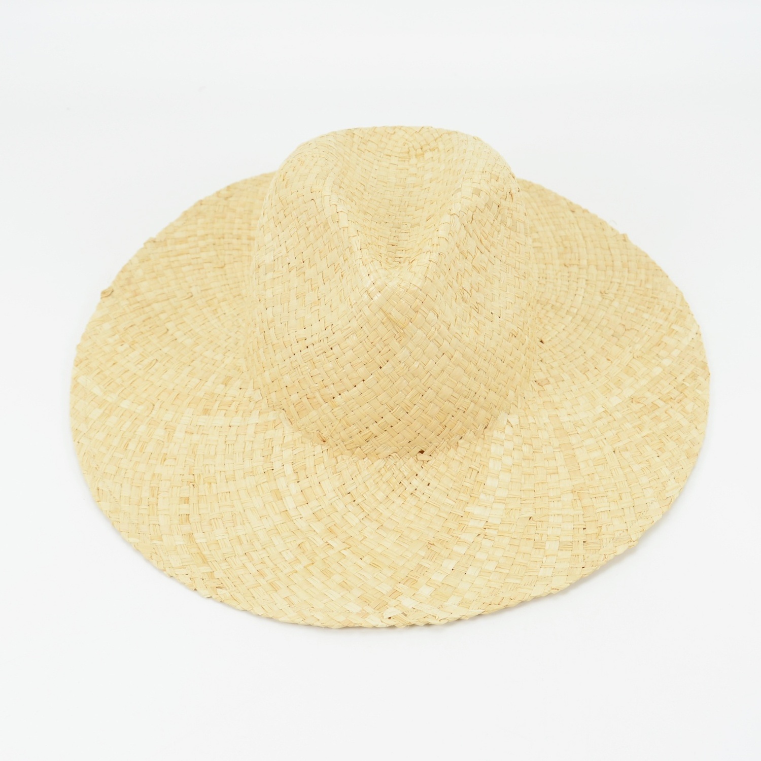 French Woven Raffia Straw Hat Medium Brim Holiday Straw Hat for Summer Beach