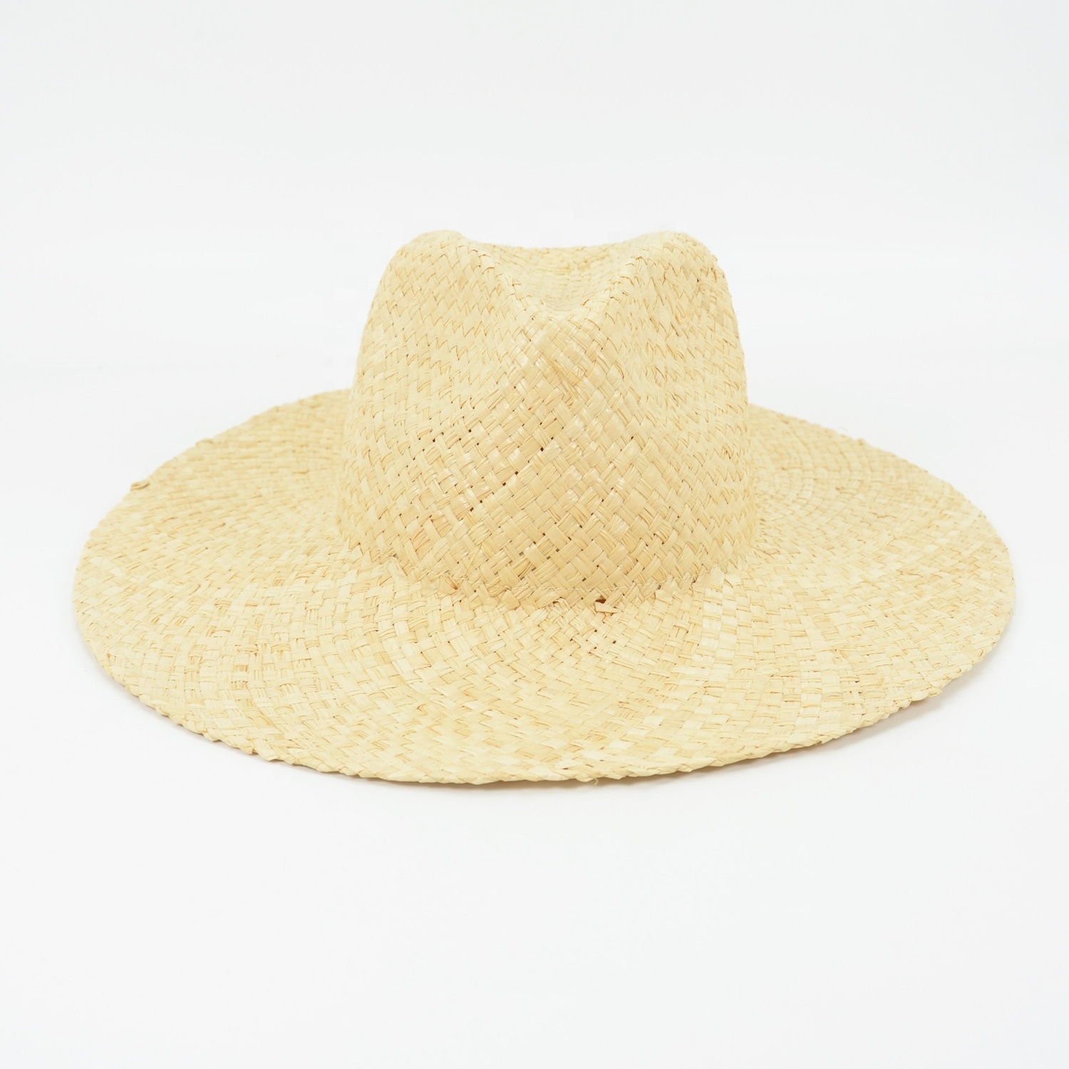 French Woven Raffia Straw Hat Medium Brim Holiday Straw Hat for Summer Beach