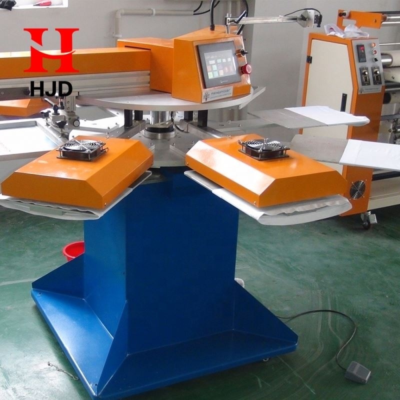 China 2 color full automatic screen printing machine  First Class full auto 2 color silk screen printing machinery