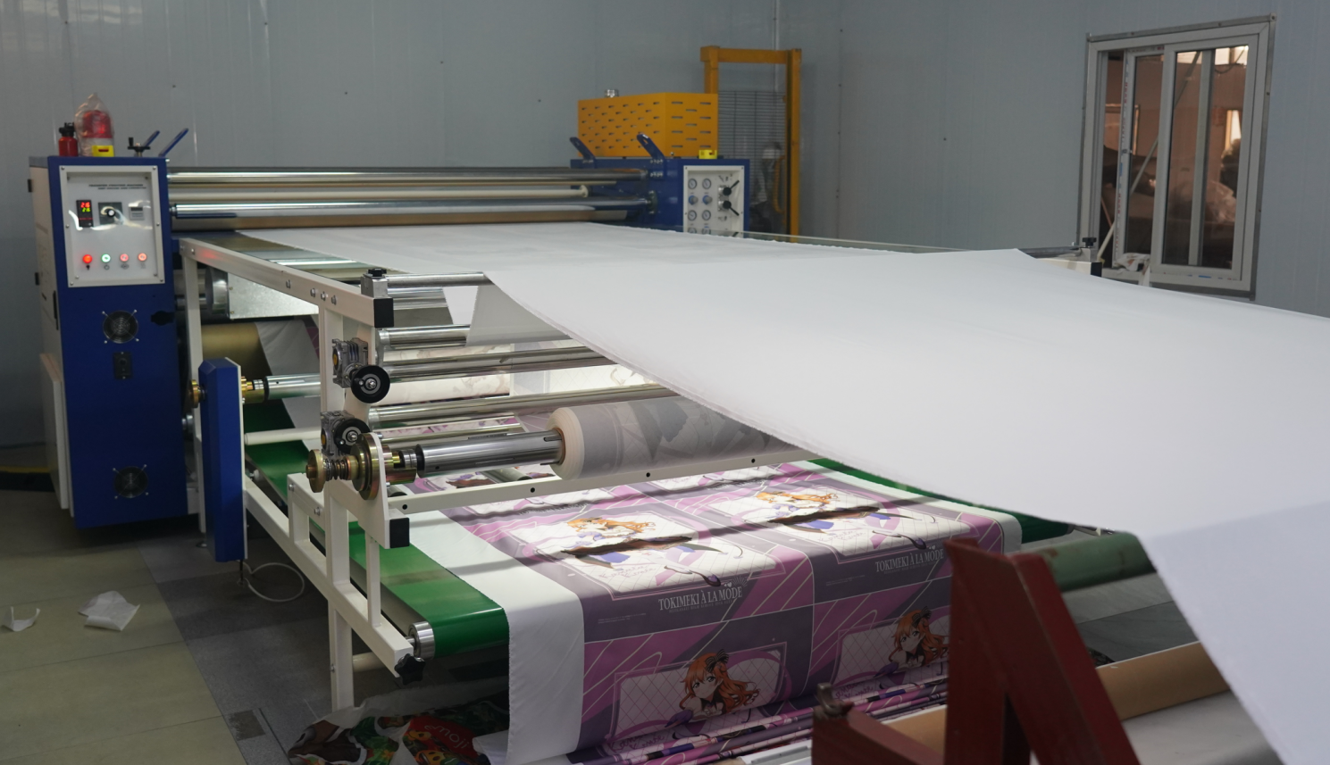 HJD Roller Heat Press Rotary type sublimation transfer rotary Calender Roll to Roll Heat Press