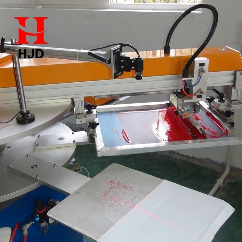 China 2 color full automatic screen printing machine  First Class full auto 2 color silk screen printing machinery