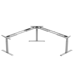 triple motor l-shaped electric standing desk electric adjustable-height standing desk frame adjustable angle table legs