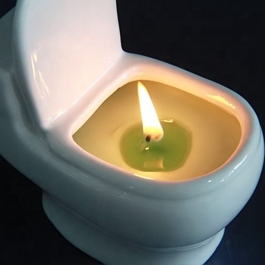 Wholesale funny toilet scented candle for gift modeling birthday gift home decoration