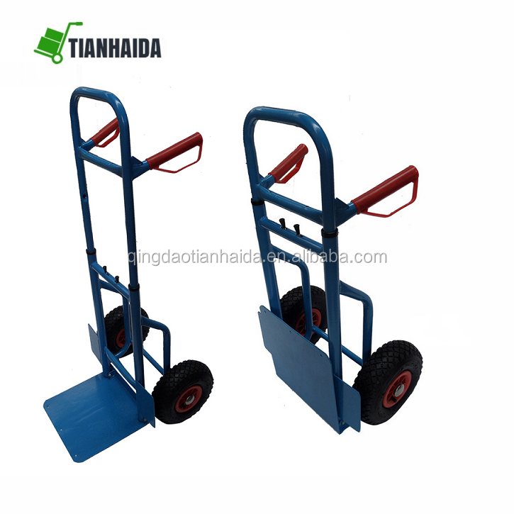 Heavy Duty Sack Truck Hand Industrial Trolley Two Wheel Tyre Barrow