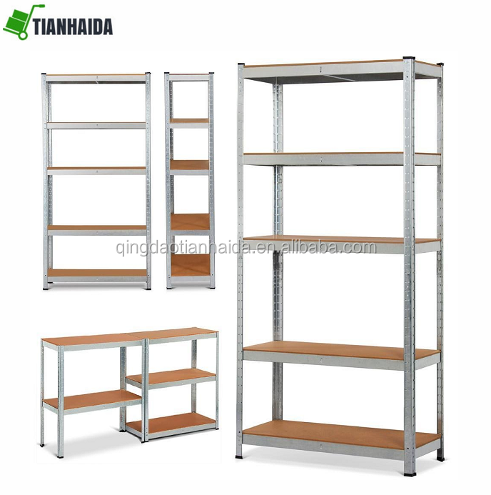 5 tier heavy duty Shelving steel racking unit metal Garage shelves Boltless Rack