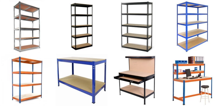 5 Tiers Boltless Storage Racking Garage Shelving Shelves Unit Stacking Racks For space organization