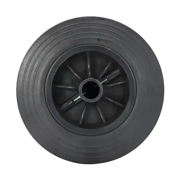 TIANHAIDA 12 inch 12x1.75 inch Flat Free Small Puncture Proof Solid Tire Wheel for Stroller Wheel Lawn Mover Wheel Cart