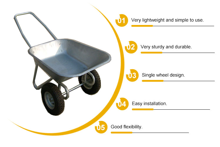 Heavy Duty Kruiwagen Steel  Builders Garden Wheelbarrow