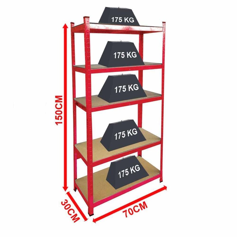 Racking Adjustable  boltless  Warehouse Medium Duty Metal   5 Tier garage storage industrial rack shelf