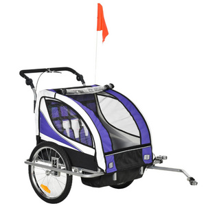 Wholesale Water Resistant Travel Child Bicycle Trailer Steel Frame Bike Carrier