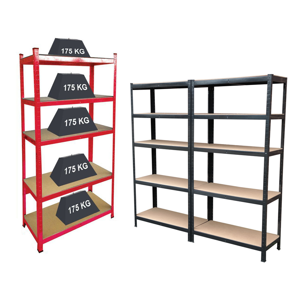 TIANHAIDA Heavy Duty Muscle Rack Household Rack Protection Racks 5 Tier Steel Sheet Mdf Adjustable Shelving For Garage