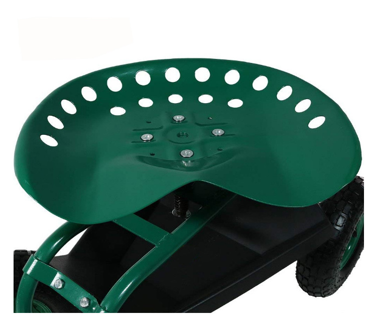 Tc4501 Rolling Gardening Steering Garden Tractor Work Seat Cart