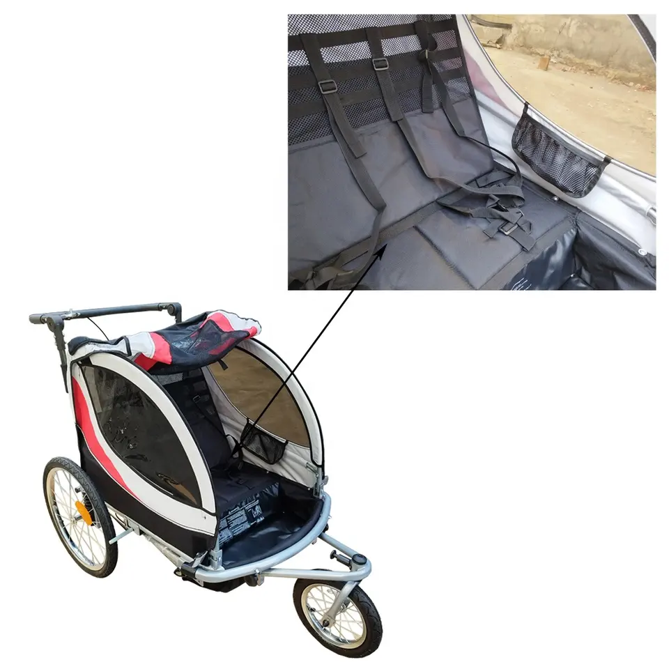 Wholesale Water Resistant Travel Child Bicycle Trailer Steel Frame Bike Carrier