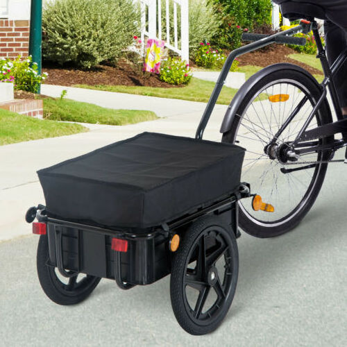 Heavy Duty Dog Bike Bicycle Trailer Pet Cart Carrier